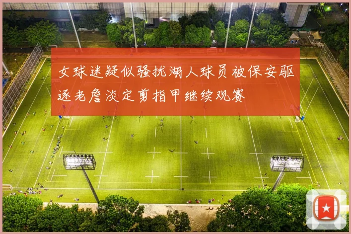女球迷疑似骚扰湖人球员被保安驱逐老詹淡定剪指甲继续观赛